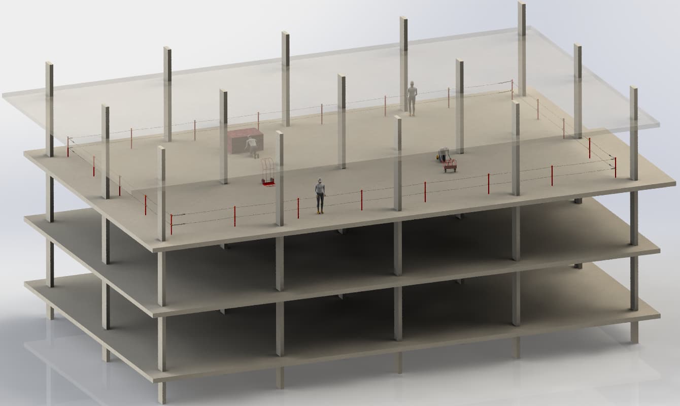 Metro Safety Rail rooftop layout diagram
